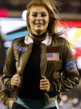 Eagles Cheerleaders Top Gun Jacket