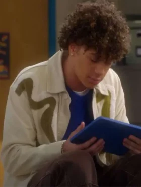 Electric Bloom S01 Lucas Jasper Off-White Cotton Jacket For Sale