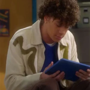 Electric Bloom S01 Lucas Jasper Off-White Cotton Jacket For Sale