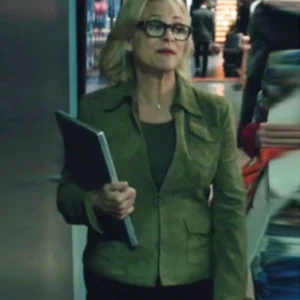 Elsbeth S03 Amy Sedaris Suede Leather Jacket Front