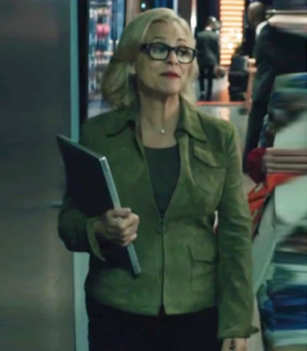 Elsbeth S03 Amy Sedaris Suede Leather Jacket Front