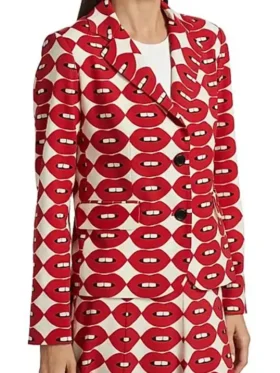 Elsbeth S03 Carrie Preston French Kissing Printed Blazer