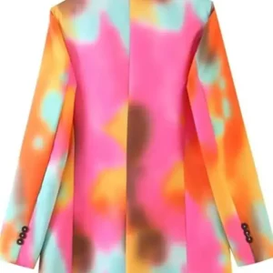 Elsbeth S03 Carrie Preston Pink Tie Dye Blazer Back look