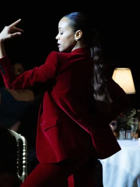 Emilia Perez Zoe Saldana Red Blazer