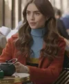 Emily In Paris Lily Collins Brown Jacket