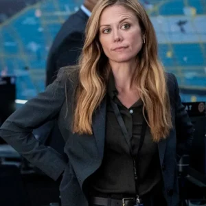 FBI S08 Claire Coffee Blue Blazer Side