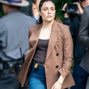 FBI S08 Eva Ramos Brown Blazer Side