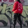 Fabric of the Universe XB-03 Red Bomber Jacket