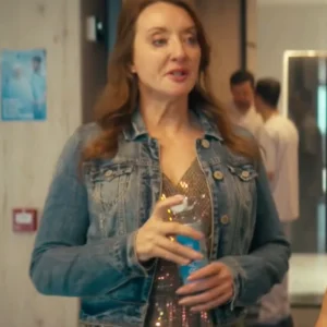 Frauds S01 Elizabeth Berrington Denim Jacket Side