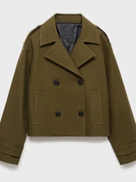 Frauds S01 Nansi Nsue Green Cropped Coat