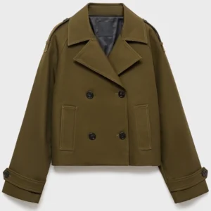 Frauds S01 Nansi Nsue Green Cropped Coat