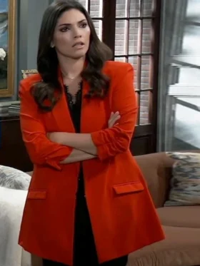 General Hospital Amanda Setton Red Blazer Front