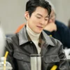 Genie Make a Wish S01 Kim Woo-bin Leather Jacket Side