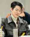 Genie Make a Wish S01 Kim Woo-bin Leather Jacket Side