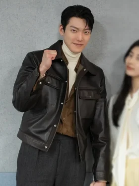 Genie Make a Wish S01 Kim Woo-bin Leather Jacket