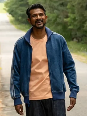 Ghosts S05 Utkarsh Ambudkar Blue Bomber Denim Jacket