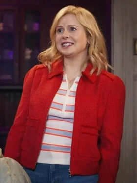 Ghosts US S05 Rose McIver Red Jacket Side