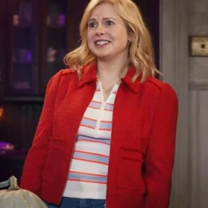 Ghosts US S05 Rose McIver Red Jacket Side