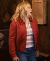 Ghosts US S05 Rose McIver Red Wool Jacket