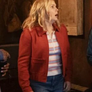 Ghosts US S05 Rose McIver Red Wool Jacket
