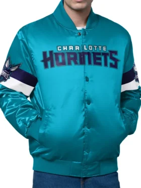 Grayson Charlotte Hornets Triple Option Satin Jacket