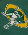 Green Bay Packers Green Sideline Varsity Jacket