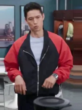 Greys Anatomy S22 Harry Shum Jr Bomber Jacket Front