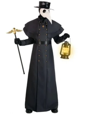 Halloween Plague Doctor Coat Back