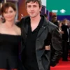 Hamnet Paul Mescal Black Leather Jacket Front