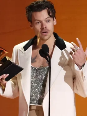 Harry Styles 2023 Grammy White Jacket