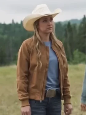 Heartland S19 Amber Marshall Bomber Jacket Side