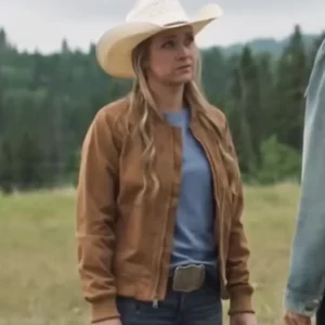 Heartland S19 Amber Marshall Bomber Jacket Side