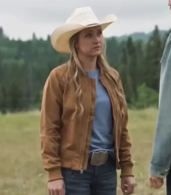 Heartland S19 Amber Marshall Bomber Jacket Side