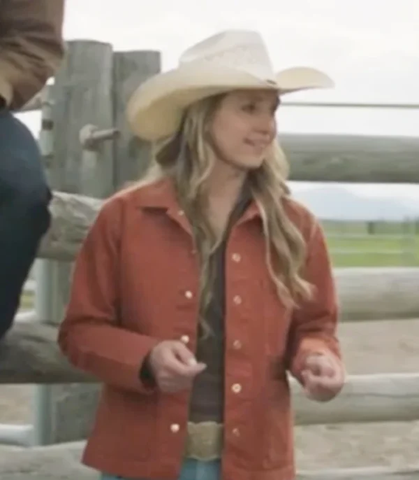 Heartland S19 Amber Marshall Red Jacket Front