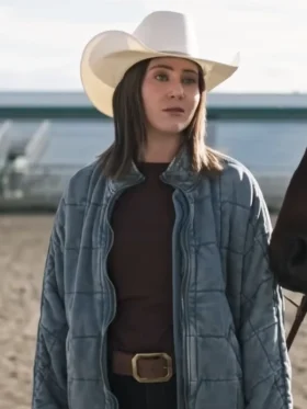 Heartland S19 Baye McPherson Blue Quilted Jacket Side