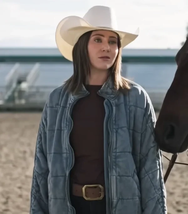 Heartland S19 Baye McPherson Blue Quilted Jacket Side