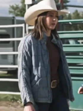 Heartland S19 Baye McPherson Blue Quilted Jacket Front