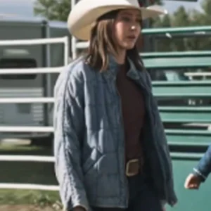 Heartland S19 Baye McPherson Blue Quilted Jacket Front