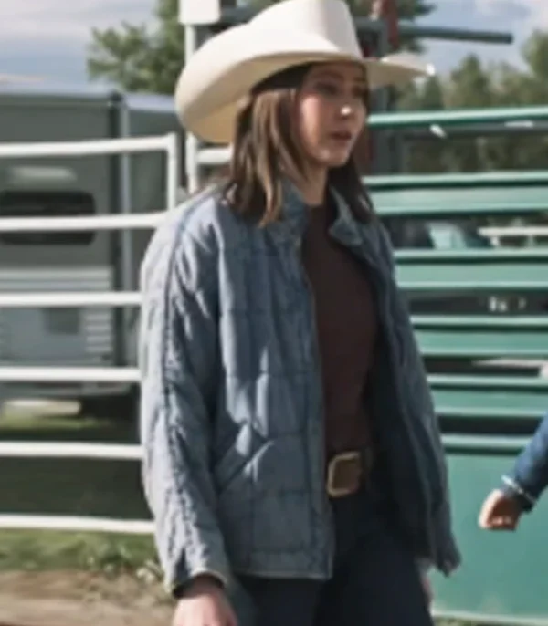 Heartland S19 Baye McPherson Blue Quilted Jacket Front