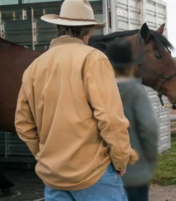 Heartland S19 Shaun Johnston Brown Cotton Jacket