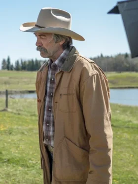 Heartland S19 Shaun Johnston Brown Jacket Back