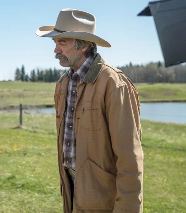 Heartland S19 Shaun Johnston Brown Jacket Back