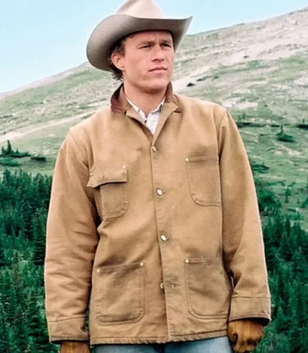Heath Ledger Brokeback Mountain Jacket Brown