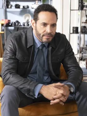 High Potential S02 Daniel Sunjata Black Leather Jacket