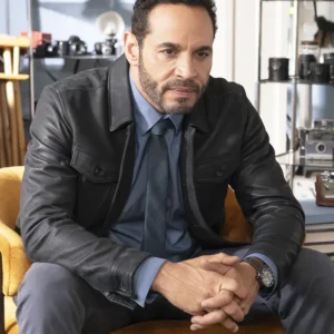 High Potential S02 Daniel Sunjata Black Leather Jacket