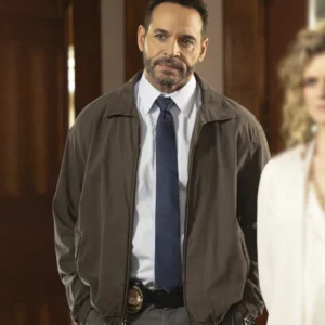 High Potential S02 Daniel Sunjata Brown Cotton Jacket