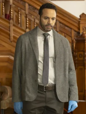 High Potential S02 Daniel Sunjata Grey Blazer