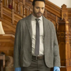 High Potential S02 Daniel Sunjata Grey Blazer