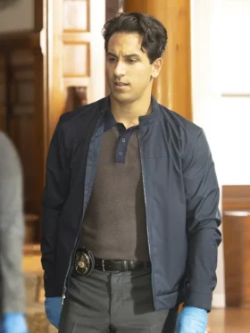 High Potential S02 Deniz Akdeniz Blue Jacket Side