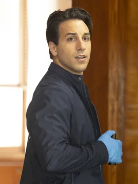 High Potential S02 Deniz Akdeniz Blue Cotton Jacket